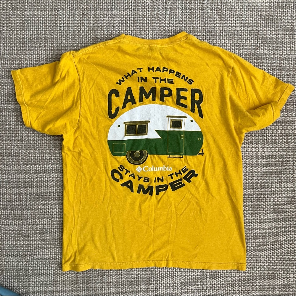 Columbia Yellow Camper Graphic T-Shirt